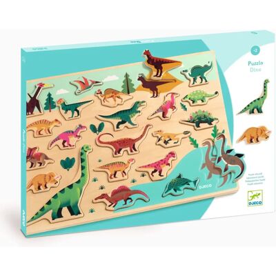 Rompecabezas de Dinosaurios Djeco 22 Piezas - Puzzle Rompecabezas de Dinosaurios Djeco 22 Piezas - Puzzle