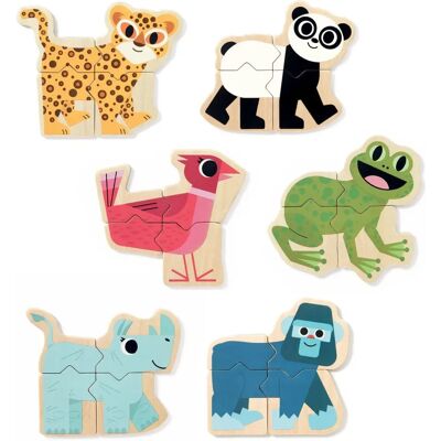Puzzle Magnétique Djeco Animaux - éducatif 2+ ans Puzzle Magnétique Djeco Animaux - éducatif 2+ ans