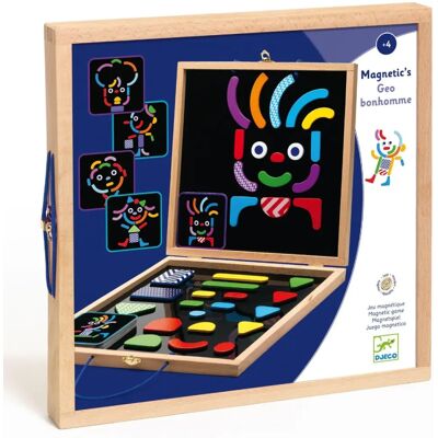 Ensemble de jouets magnétiques Geobonhomme - Jouets éducatifs en bois - Publicité Ensemble de jouets magnétiques Geobonhomme - Jouets éducatifs en bois - Publicité
