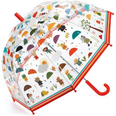 Djeco Kinderregenschirm - 68x70 cm - Mehrfarbig - Kinderregen-Accessoire Djeco Kinderregenschirm - 68x70 cm - Mehrfarbig - Kinderregen-Accessoire