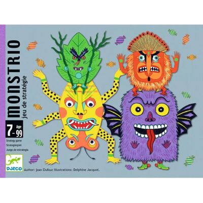 Djeco Monstrio Jeu de Cartes Compact - Stratégie pour Enfants & Famille Djeco Monstrio Jeu de Cartes Compact - Stratégie pour Enfants & Famille