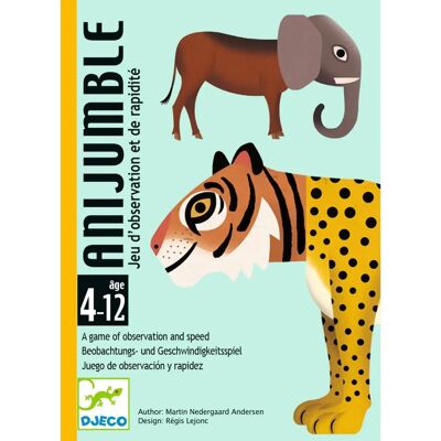 Jogo de Cartas Anijumble da Djeco - Observação e Velocidade - Unissex Jogo de Cartas Anijumble da Djeco - Observação e Velocidade - Unissex