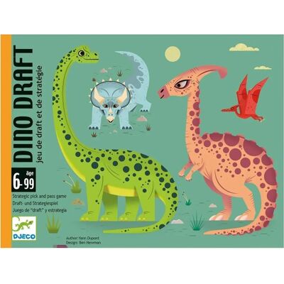 Djeco Dino Draft - Unisex karetní hra Djeco Dino Draft - Unisex karetní hra