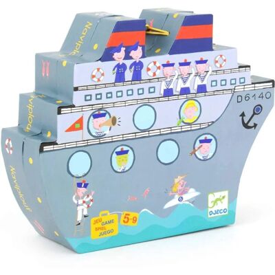Djeco Nomad Naviplouf - Gioco di Battaglia Navale Djeco Nomad Naviplouf - Gioco di Battaglia Navale