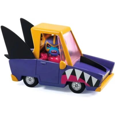 Voiture Requin de Djeco - Modèle Miniature à l’Échelle 1:43 - Pour Enfants 3-9 Ans - Publicité Voiture Requin de Djeco - Modèle Miniature à l’Échelle 1:43 - Pour Enfants 3-9 Ans - Publicité