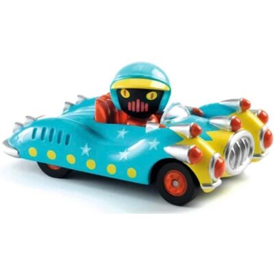 Samochód Blue Gun od Djeco - Crazy Motors - Skala 1/43 - Dla dzieci 3+ Samochód Blue Gun od Djeco - Crazy Motors - Skala 1/43 - Dla dzieci 3+