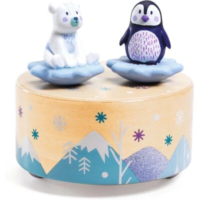 Djeco Eispark Melodie Magnetik Musikspielzeug - Musikbox - Beige/Blau - Kleinkindgeschenk Djeco Eispark Melodie Magnetik Musikspielzeug - Musikbox - Beige/Blau - Kleinkindgeschenk