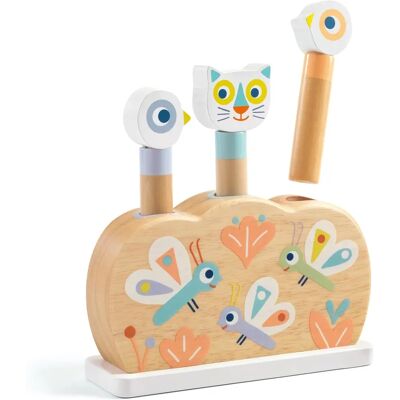 DJECO DJ06105 Jouet en bois pour la motricité de bébé DJECO DJ06105 Jouet en bois pour la motricité de bébé