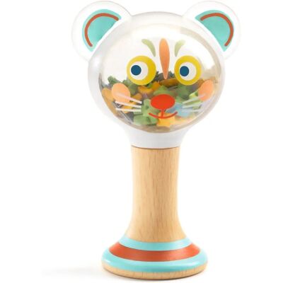 Djeco Squeezeur Coloré avec Poignée - Baby Rattle - Publicité Djeco Squeezeur Coloré avec Poignée - Baby Rattle - Publicité