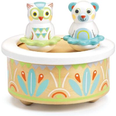 Djeco Melody Magnetics Brinquedo Musical - Caixa de música - Cores pastel - Canção de ninar de Brahms - A partir de 12 meses Djeco Melody Magnetics Brinquedo Musical - Caixa de música - Cores pastel - Canção de ninar de Brahms - A partir de 12 meses
