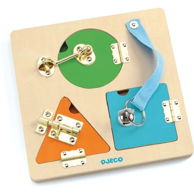 Djeco LockBasic Holzpuzzle - Feinmotorik Training - Holzpuzzle für Kinder Djeco LockBasic Holzpuzzle - Feinmotorik Training - Holzpuzzle für Kinder