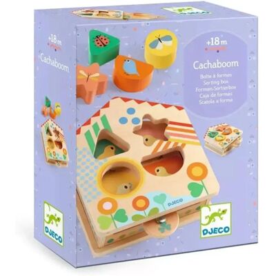 Tobogan de formes en bois Djeco - Puzzle de formes géométriques pour enfants Tobogan de formes en bois Djeco - Puzzle de formes géométriques pour enfants