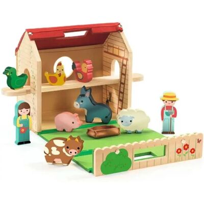 Juguete de Granja Djeco - SoftiFarm Multicolor Set Portátil - Juguete de granja Juguete de Granja Djeco - SoftiFarm Multicolor Set Portátil - Juguete de granja