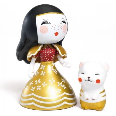 Djeco Princesses Mona & Moon - Figurines - 7,5cm - Publicité Djeco Princesses Mona & Moon - Figurines - 7,5cm - Publicité