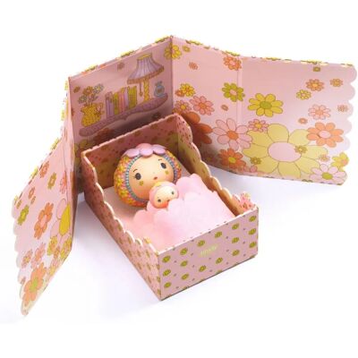 Djeco Rose Tinyroom Miniatuur Poppenhuis Djeco Rose Tinyroom Miniatuur Poppenhuis