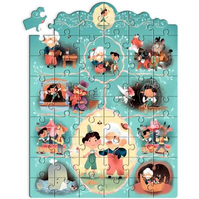 Quebra-cabeça Pinóquio - 54 Peças - Brinquedo infantil Quebra-cabeça Pinóquio - 54 Peças - Brinquedo infantil
