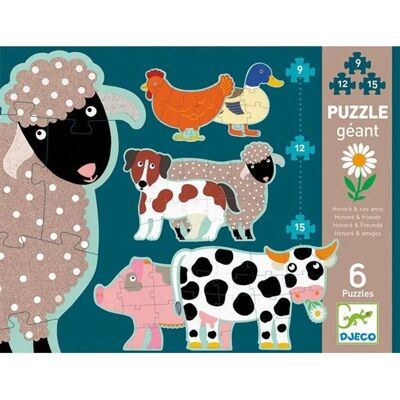 Djeco Modell: Honore & Friends Riesiges Puzzle - Puzzle Typ Djeco Modell: Honore & Friends Riesiges Puzzle - Puzzle Typ
