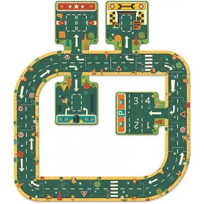 Djeco Spielzeugautobahn - 21 Teile Puzzle - Unisex Djeco Spielzeugautobahn - 21 Teile Puzzle - Unisex