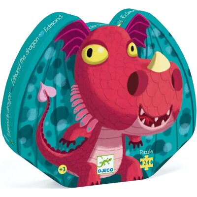Puzzle silhouette Djeco Edmond d Dragon da 24 pezzi - Giocattolo educativo Puzzle silhouette Djeco Edmond d Dragon da 24 pezzi - Giocattolo educativo