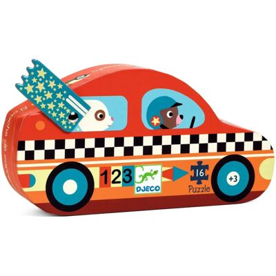 Djeco Rennwagen Puzzle 16 Stück - Puzzle Djeco Rennwagen Puzzle 16 Stück - Puzzle