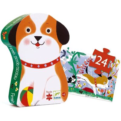 Puzzle Djeco Firmin Mały Szczeniaczek Sylwetka - Puzzle Puzzle Djeco Firmin Mały Szczeniaczek Sylwetka - Puzzle