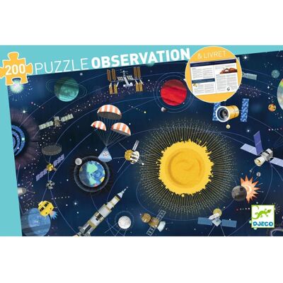 Rompecabezas de 200 piezas de Djeco - Observación del Espacio Rompecabezas de 200 piezas de Djeco - Observación del Espacio
