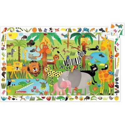 Djeco 35-delige jungle observatiepuzzel - Puzzle Djeco 35-delige jungle observatiepuzzel - Puzzle