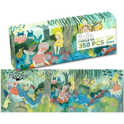 Puzzle 350 elementów - River Party - Wielokolorowe - od 7 lat Puzzle 350 elementów - River Party - Wielokolorowe - od 7 lat