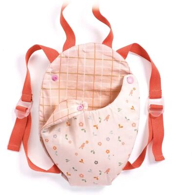 Brinquedo de boneca - Porte-bebê Rosa Claro - Djeco Brinquedo de boneca - Porte-bebê Rosa Claro - Djeco