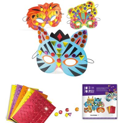 Djeco Animal Mask Craft Set - Jungle Creatures for Kids Djeco Animal Mask Craft Set - Jungle Creatures for Kids