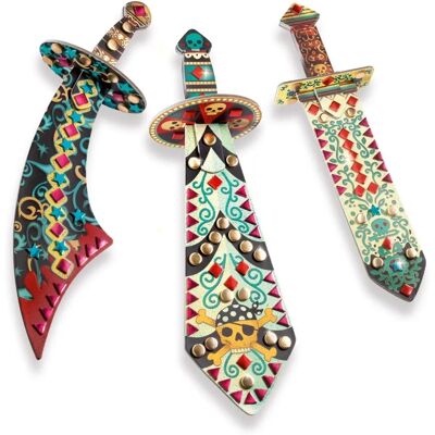 Djeco - Bastelset zum Dekorieren wie ein Pirat - 3er Set in Multicolor, Unisex Djeco - Bastelset zum Dekorieren wie ein Pirat - 3er Set in Multicolor, Unisex