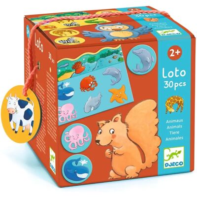 Djeco Model: Kolorowe zwierzęta lotto - Gry edukacyjne 2+ lat Djeco Model: Kolorowe zwierzęta lotto - Gry edukacyjne 2+ lat