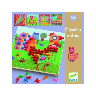 Tabellone con Spilli Mosaico Djeco - Attività per Bambini Tabellone con Spilli Mosaico Djeco - Attività per Bambini