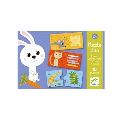 Djeco Tierpuzzle für Kinder - 10 Tiere - 20 Teile - Frühes Lernen Djeco Tierpuzzle für Kinder - 10 Tiere - 20 Teile - Frühes Lernen