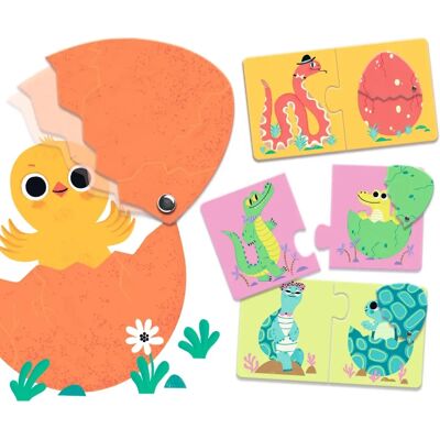 Djeco Modell: - Bunte Eier Puzzle - Bildungsreiches Spiel Djeco Modell: - Bunte Eier Puzzle - Bildungsreiches Spiel
