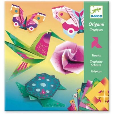 Kit d'Origami Tropics de Djeco - Activités Créatives pour Enfants Kit d'Origami Tropics de Djeco - Activités Créatives pour Enfants