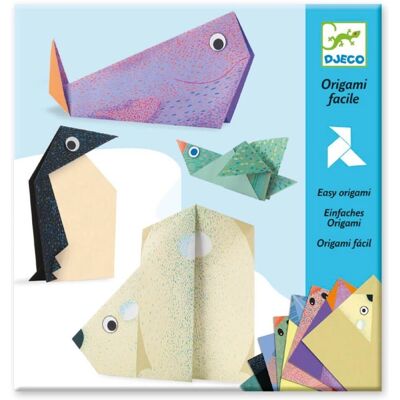 Kit de Origami Djeco Animais Polares - Diversão Criativa Kit de Origami Djeco Animais Polares - Diversão Criativa