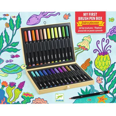 Djeco Premier Coffret de Pinceaux - Marqueurs pour Enfants - Publicité Djeco Premier Coffret de Pinceaux - Marqueurs pour Enfants - Publicité