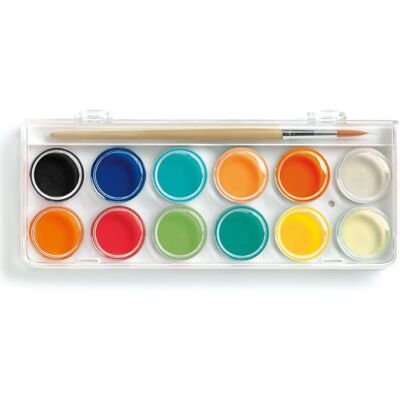 Gouache classique 12 couleurs Djeco - Peintures - Publicité Gouache classique 12 couleurs Djeco - Peintures - Publicité