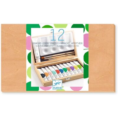 Ensemble de Peinture Djeco - 12 Couleurs - Coffret d'Artiste - Taille Unique - Multicolore - Publicité Ensemble de Peinture Djeco - 12 Couleurs - Coffret d'Artiste - Taille Unique - Multicolore - Publicité