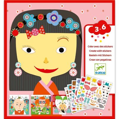 Djeco Modèle : 240 pièces - Stickers - Activité éducative diversité Djeco Modèle : 240 pièces - Stickers - Activité éducative diversité
