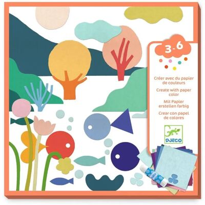 Djeco Kreativ Collage-Set - 42 Farben, Vorgefertigte Formen, 3-6 Jahre Djeco Kreativ Collage-Set - 42 Farben, Vorgefertigte Formen, 3-6 Jahre