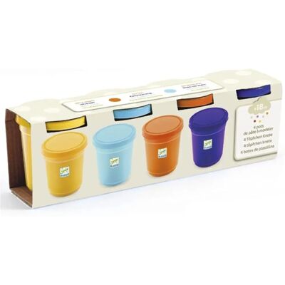Djeco Natur Modelliermasse-Set - 4 Stück für Kinder Djeco Natur Modelliermasse-Set - 4 Stück für Kinder