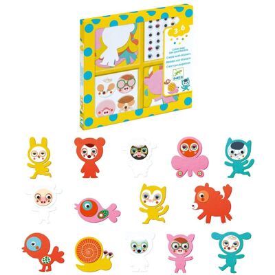 Adesivi animali piccoli Djeco - Attività creativa per bambini Adesivi animali piccoli Djeco - Attività creativa per bambini