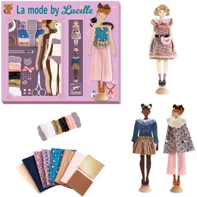 Djeco Modekreativset - Echte Stoffe, Zubehör, Kinder Djeco Modekreativset - Echte Stoffe, Zubehör, Kinder
