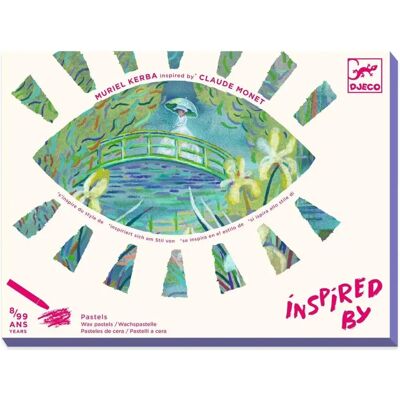 Djeco Monet Inspiriertes Kunstset - 3 Paneele, 12 Pastelle - 8-99 Jahre Djeco Monet Inspiriertes Kunstset - 3 Paneele, 12 Pastelle - 8-99 Jahre