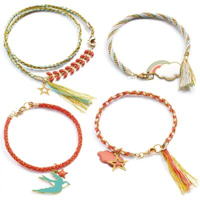 Djeco Ensemble de Bracelets Céleste - Kit de Bijoux Kumihimo Djeco Ensemble de Bracelets Céleste - Kit de Bijoux Kumihimo