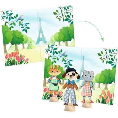 Djeco Collage Bonjour Paris - Unisex umělecká činnost Djeco Collage Bonjour Paris - Unisex umělecká činnost