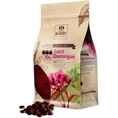 Cacao Barry Saint Domingue 70% Cacao Chocolat - Moulage & Enrobage - Publicité Cacao Barry Saint Domingue 70% Cacao Chocolat - Moulage & Enrobage - Publicité