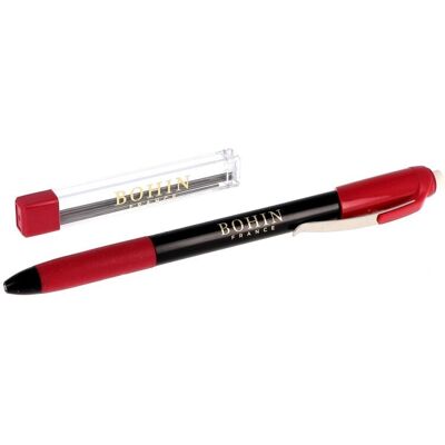 Bohin - Crayon craie porte mine - 0.9mm - Noir - Mechanical pencil - Publicité Bohin - Crayon craie porte mine - 0.9mm - Noir - Mechanical pencil - Publicité